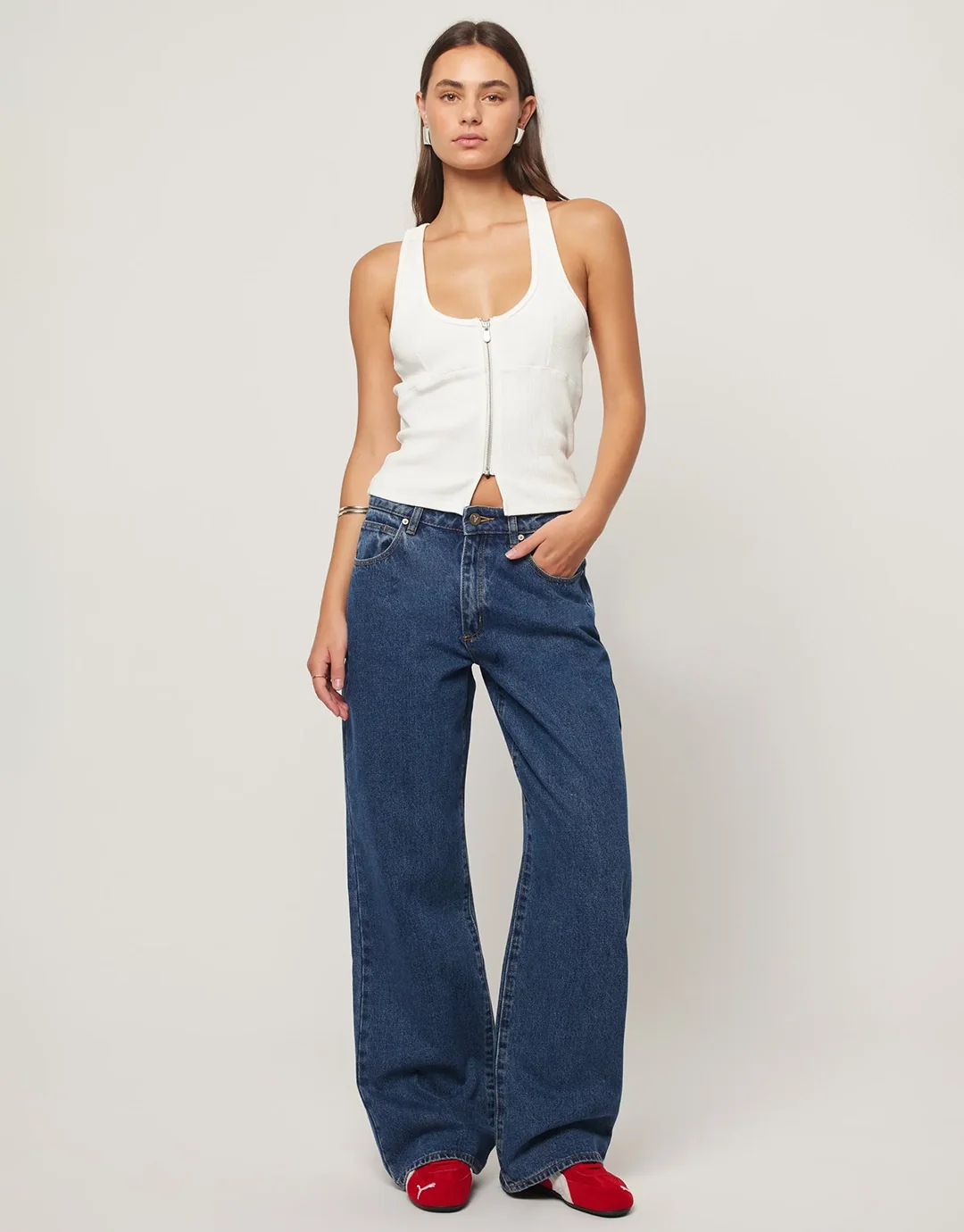 95 Bella Baggy Jeans - Mid Blue - Image 6