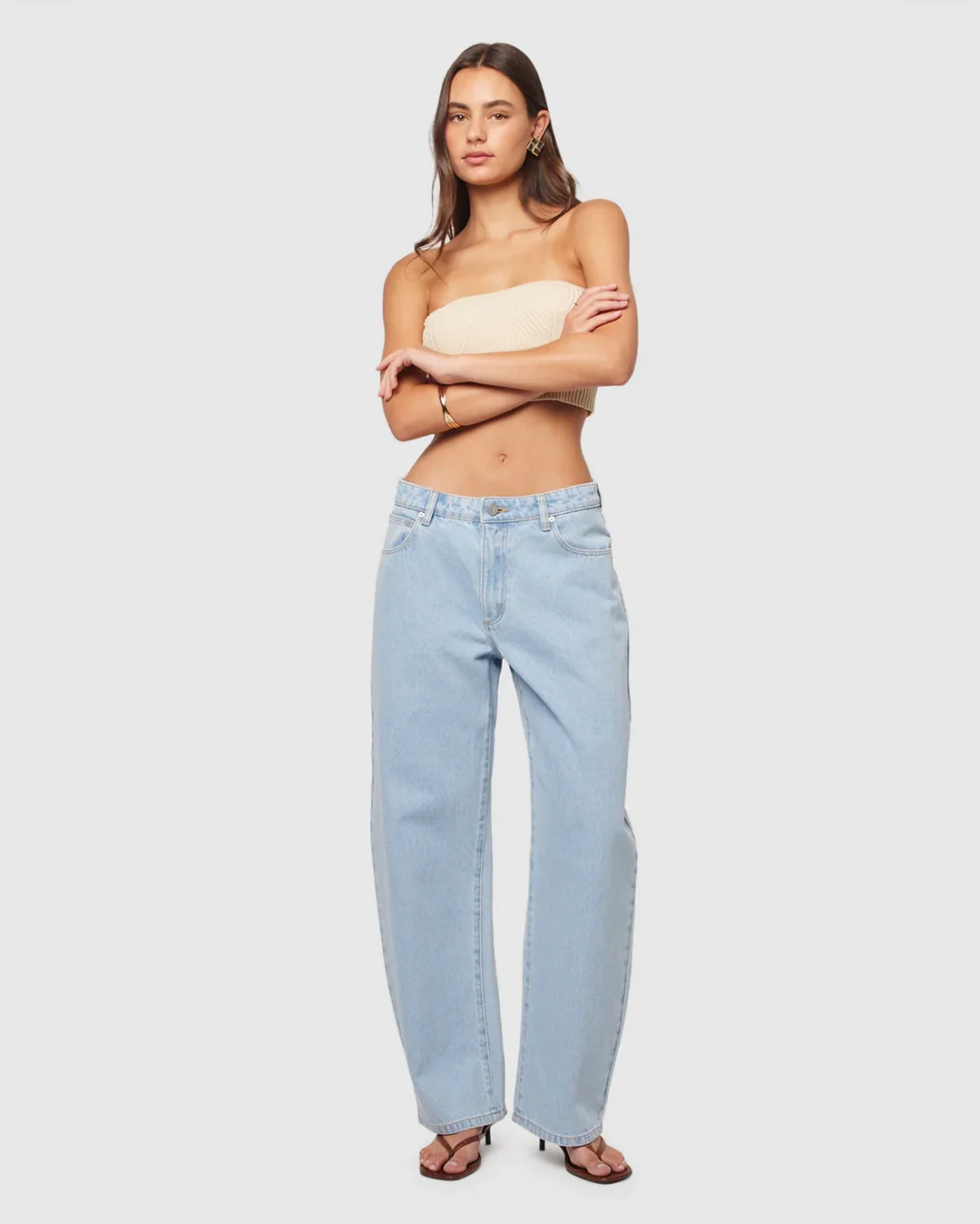 95 Kendall Barrell Denim Jeans Light Vintage Blue - Light Vintage Blue - Image 5