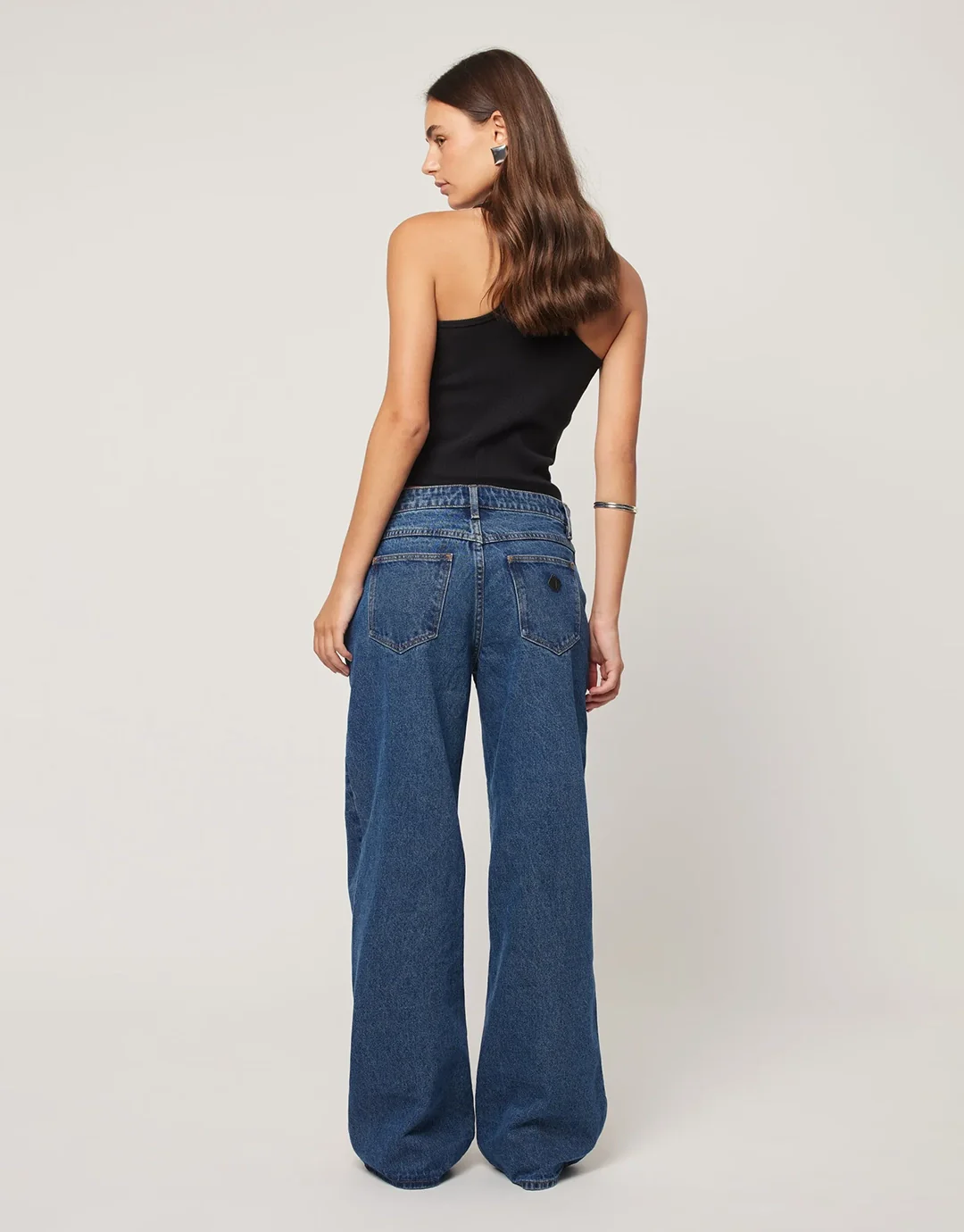 99 Bella Low Baggy Jeans - Mid Blue - Image 6