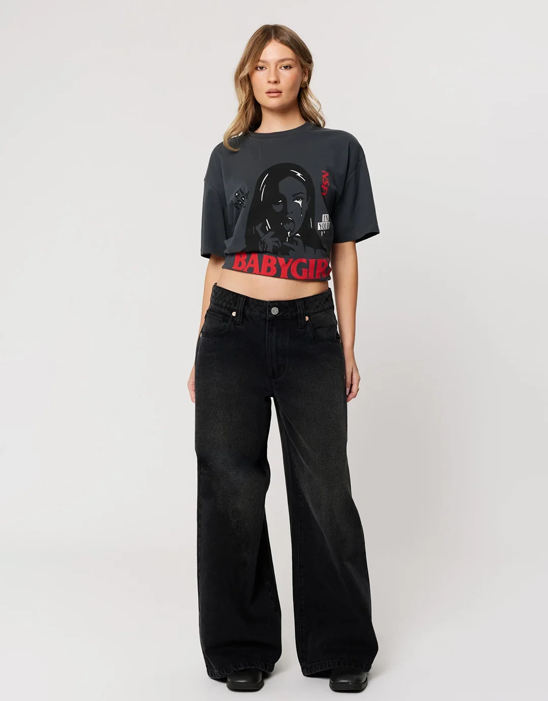 99 Low Rise Mega Baggy Jeans - Brie - Image 2