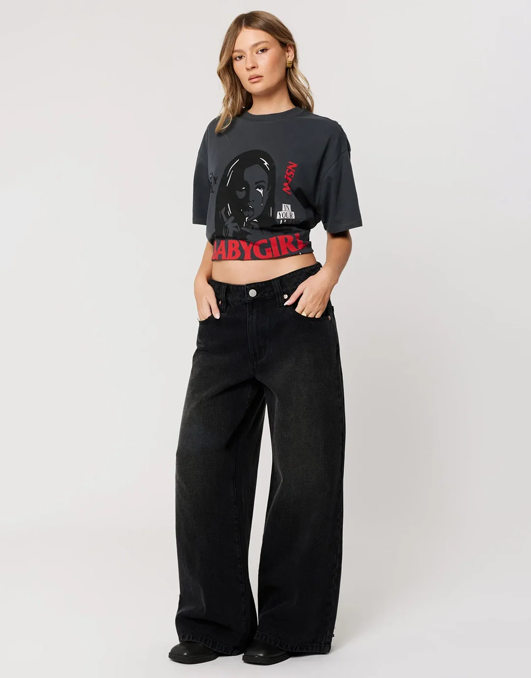99 Low Rise Mega Baggy Jeans - Brie - Image 3