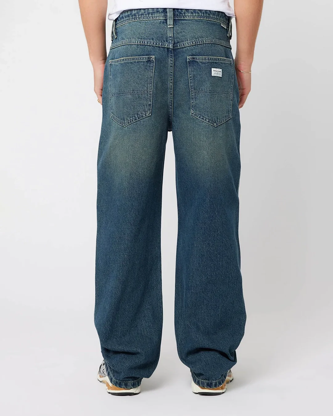 A5 Erik Baggy Denim Jeans Dark Blue - Dark Blue - Image 4