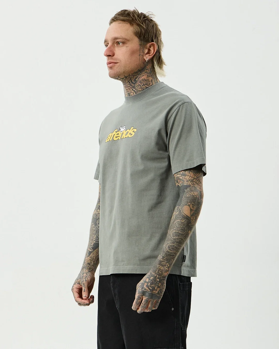 Angel Boy Retro Tee - Washed Sycamore - Image 2