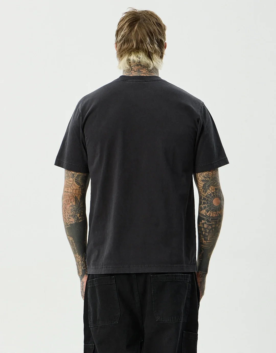 Destroyed Retro T-Shirt - Stone Black - Image 2