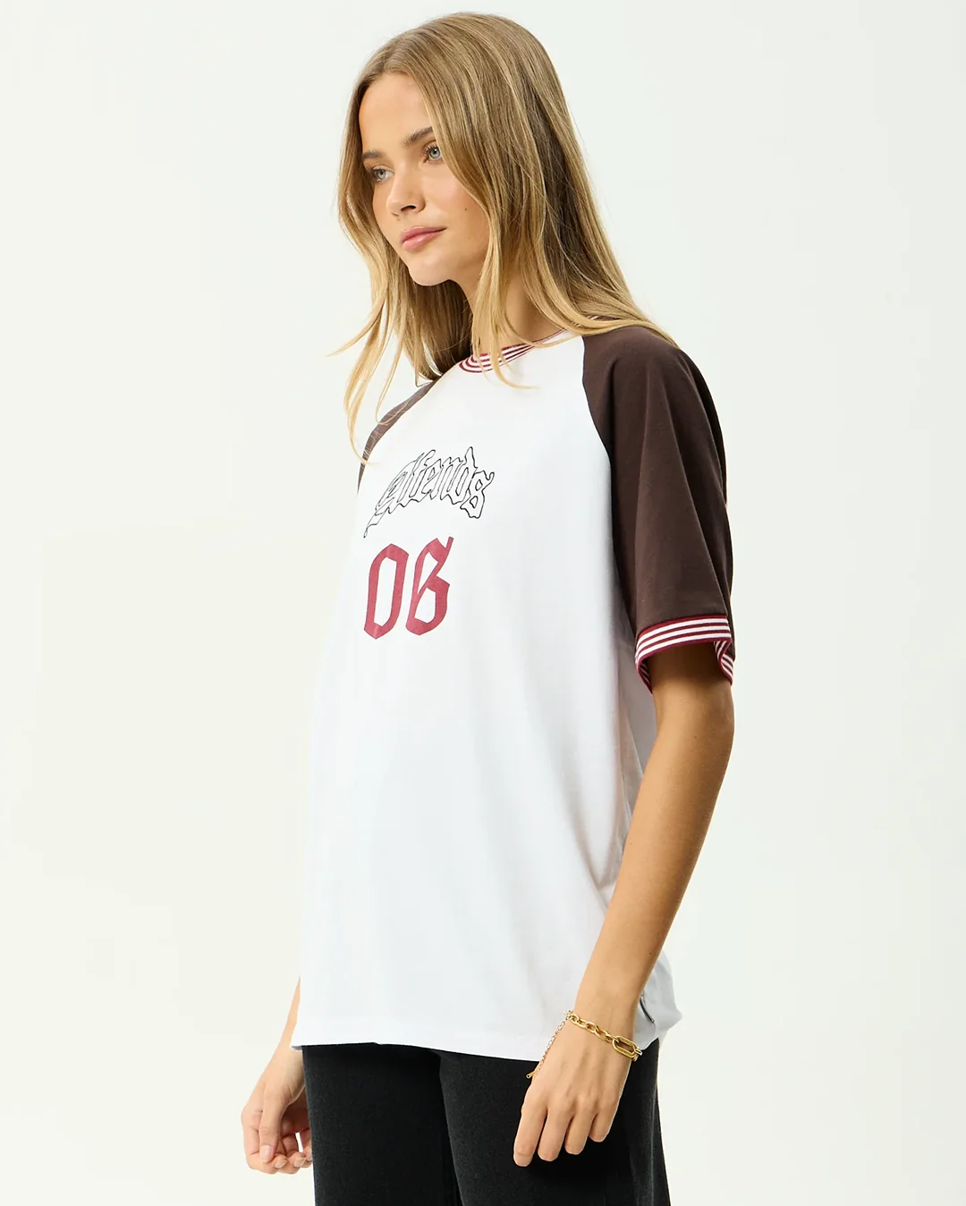 Dexter - Oversized T-Shirt - Coffee / White - Image 4