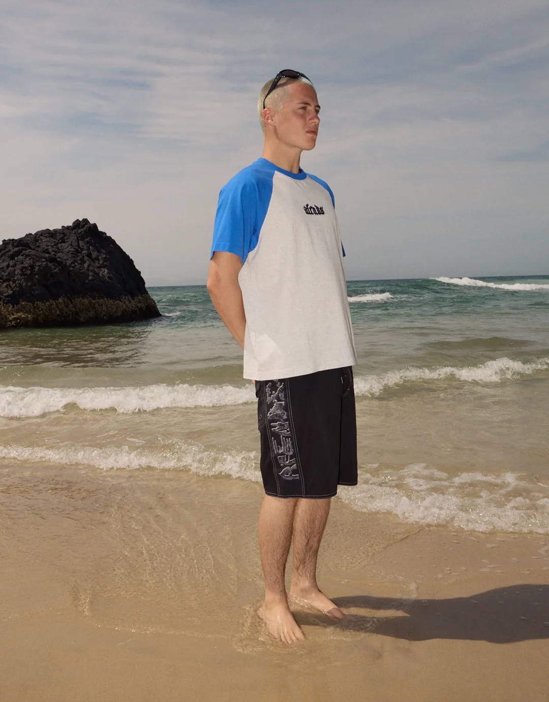 Drop Zone Heavyweight Raglan T-Shirt- Grey Marle - Grey Marle - Image 10