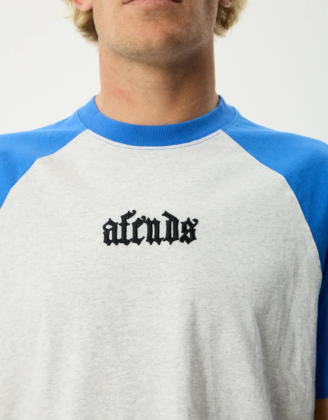 Drop Zone Heavyweight Raglan T-Shirt- Grey Marle - Grey Marle - Image 9
