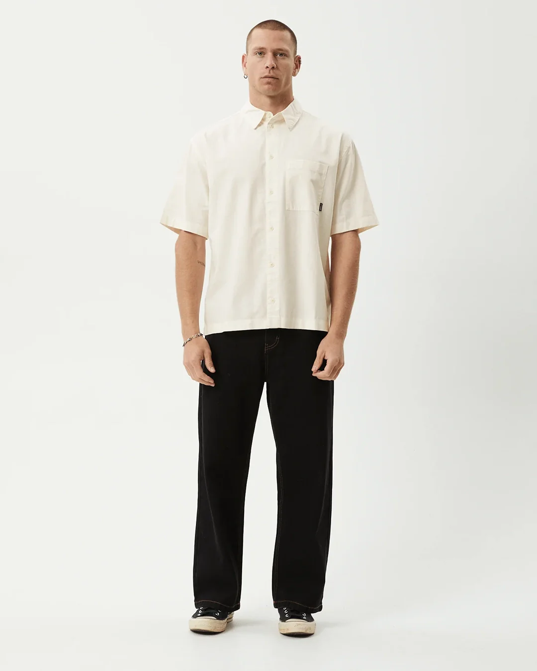Everyday Short Sleeve Shirt - Off White - Image 3