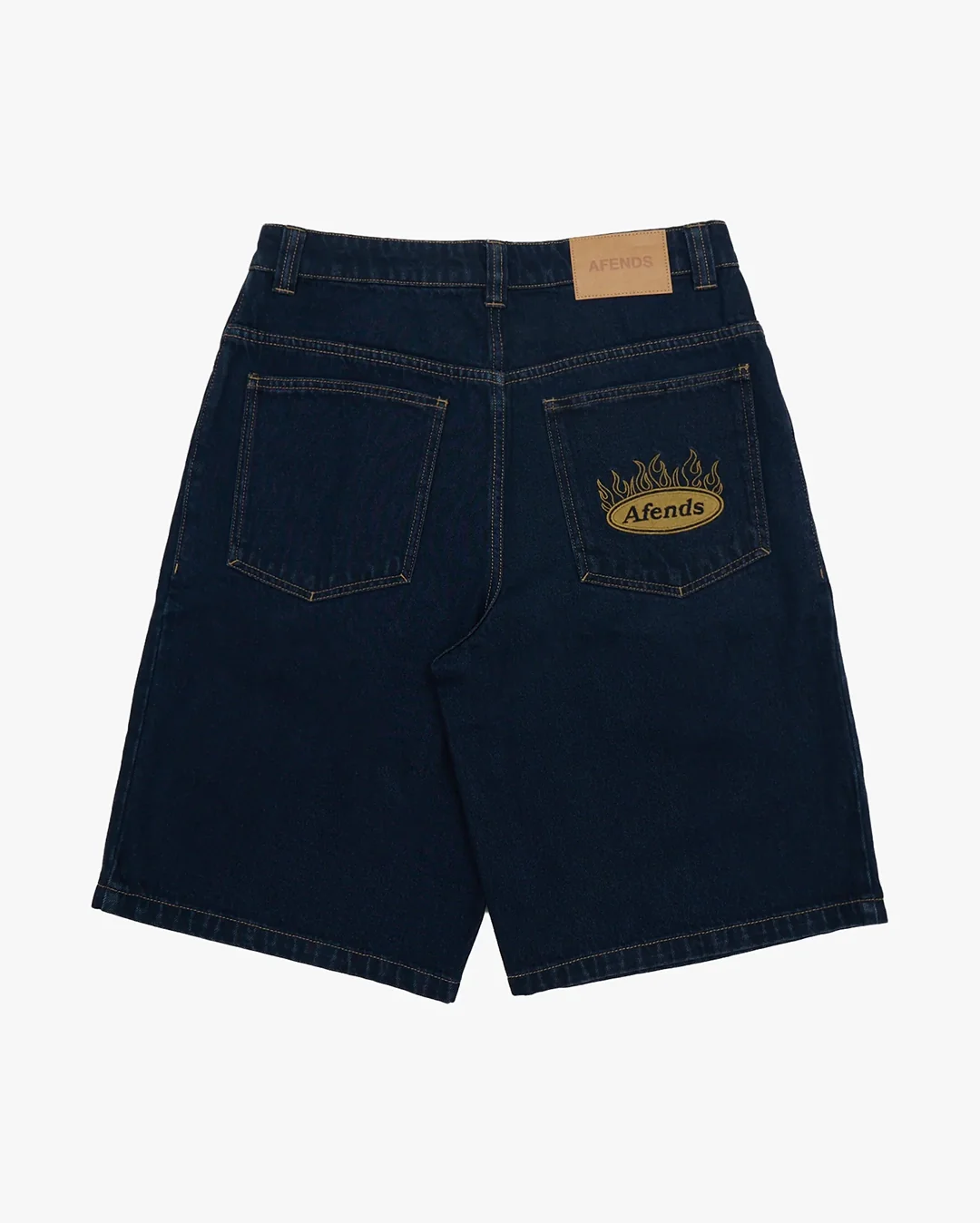 Fast Forward 24" Ultra Baggy Denim Pleated Shorts - Ink - Image 10