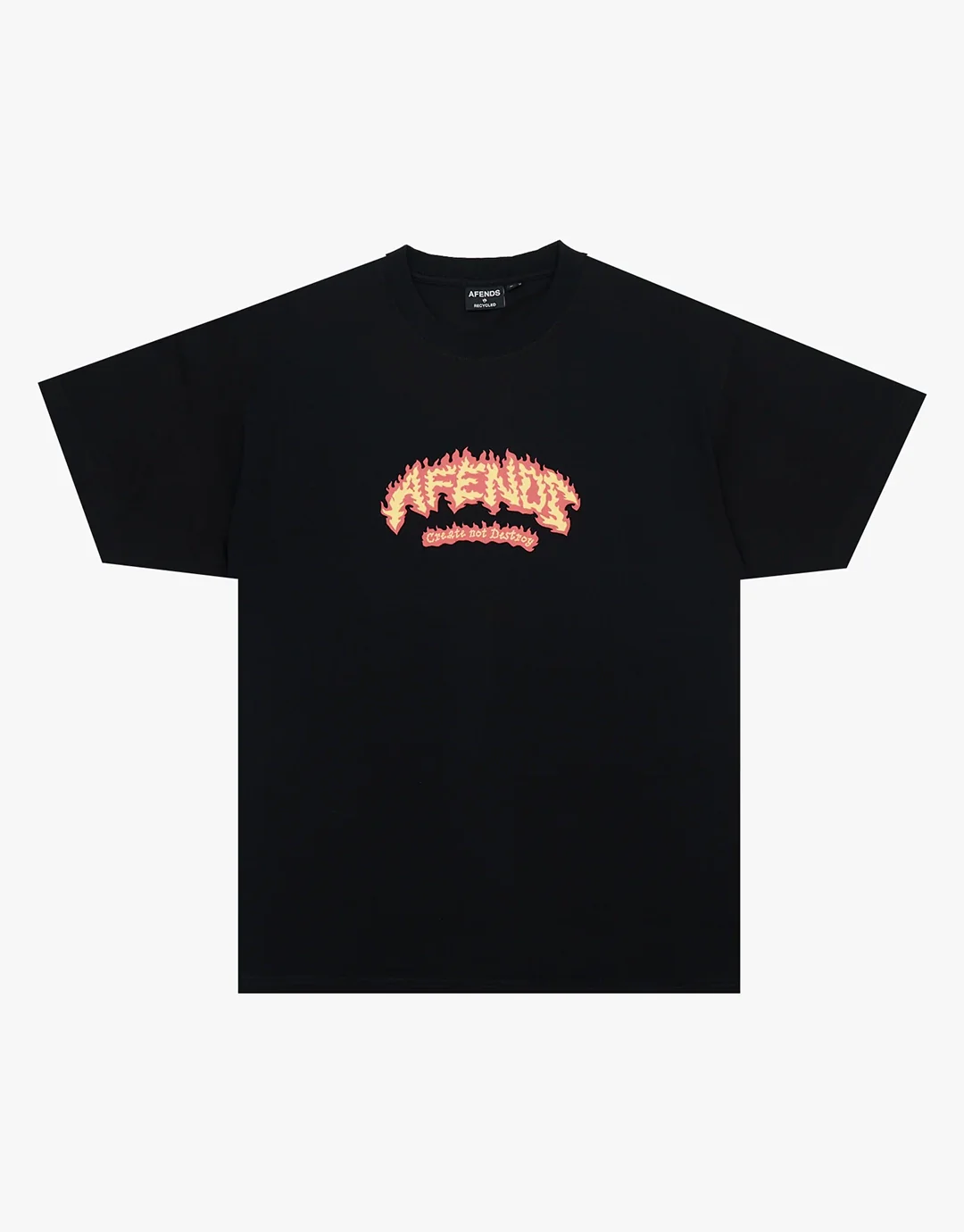 Flame On Boxy T-Shirt - Black - Image 2
