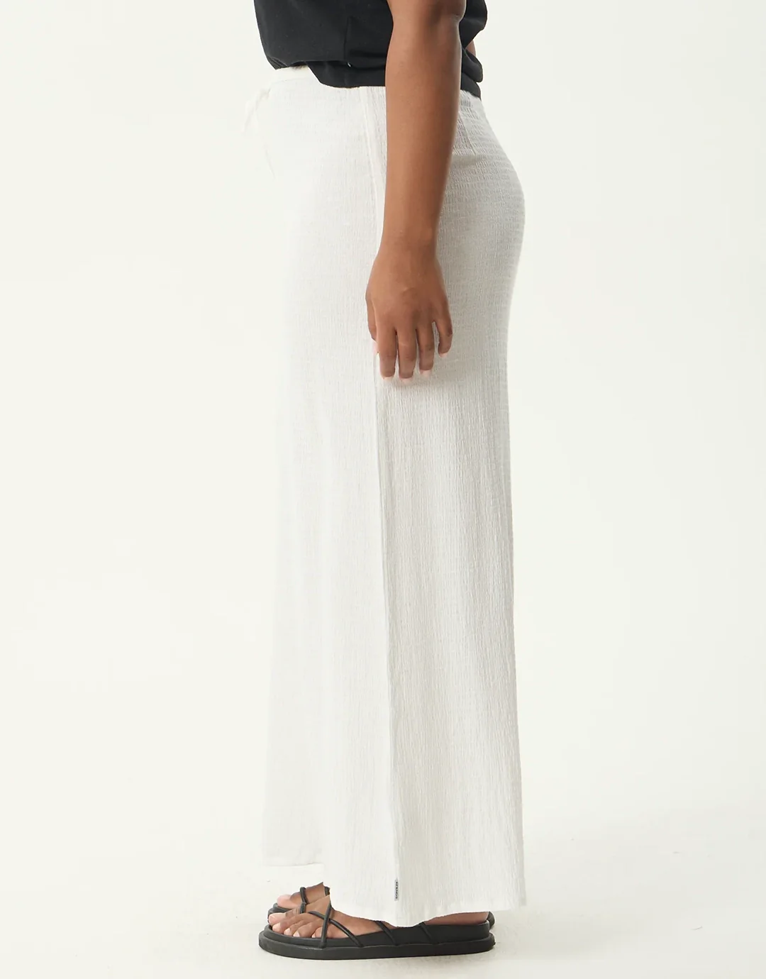 Focus Seersucker Maxi Skirt - Off White - Image 5