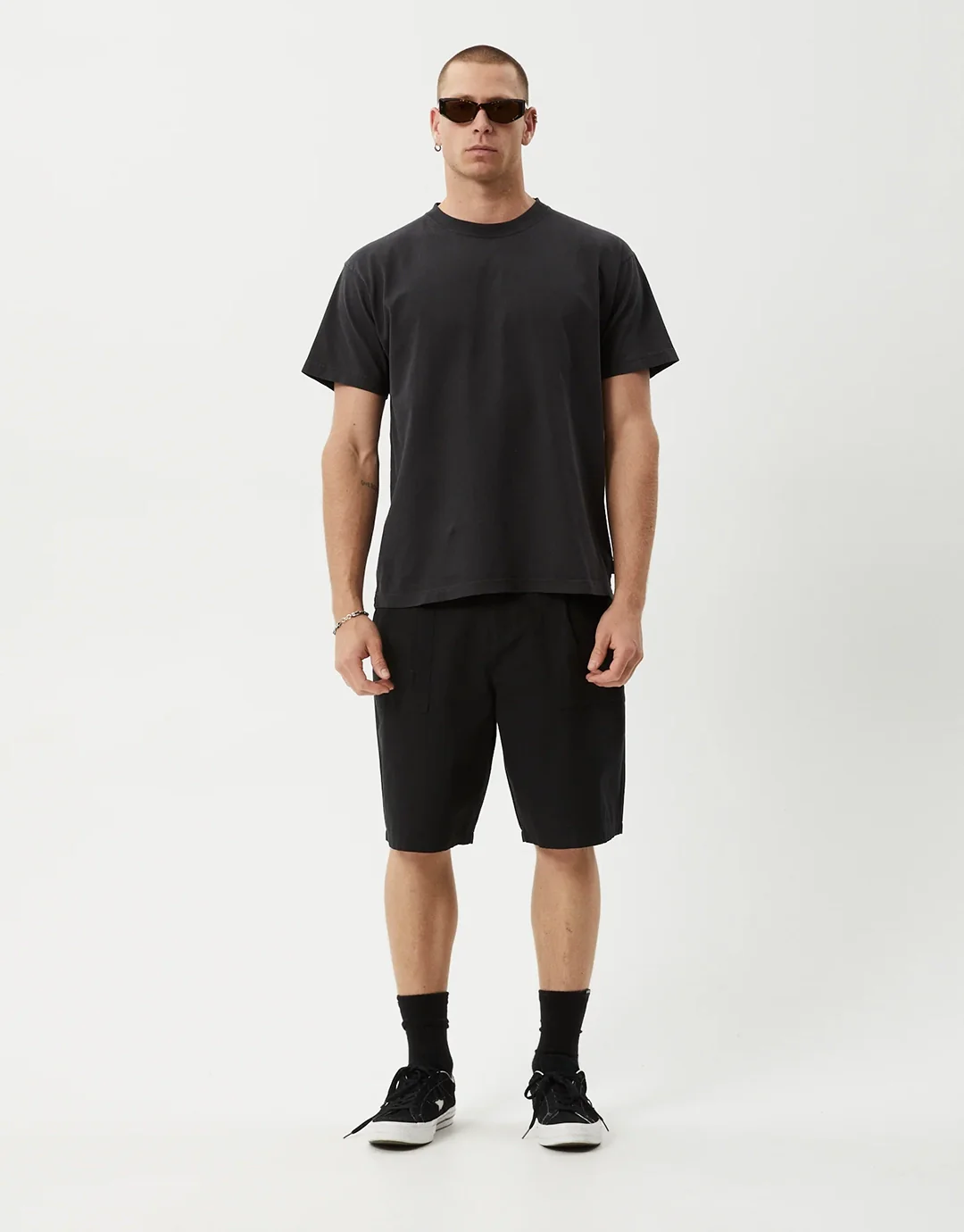 Glider 22" Pleated Shorts - Black - Image 5