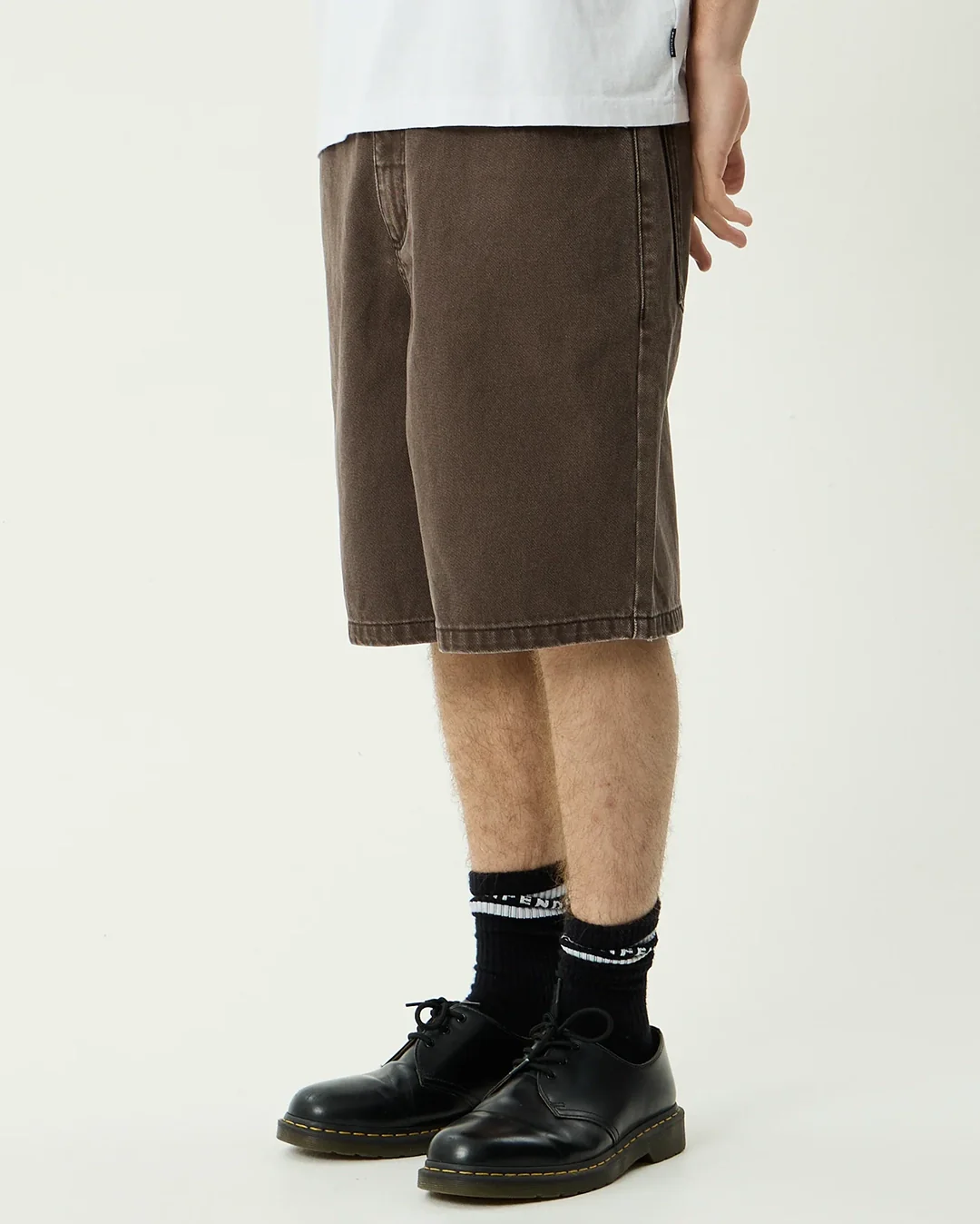 Lil C Denim Baggy Fit Short 22 Inch - Washed Coffee - Image 3