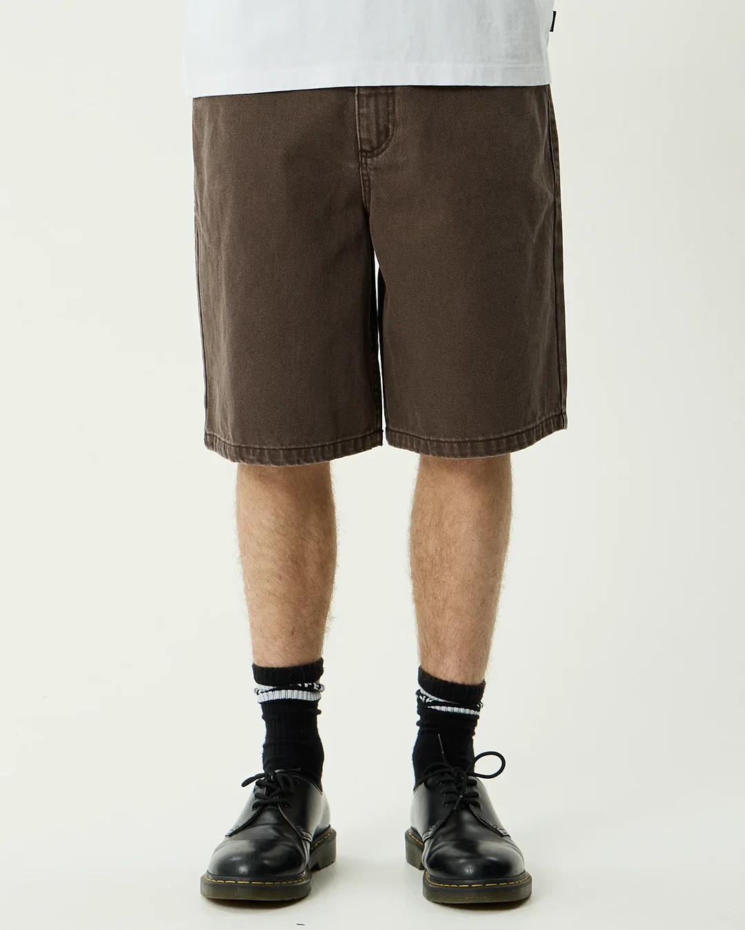 Lil C Denim Baggy Fit Short 22 Inch - Washed Coffee - Image 5