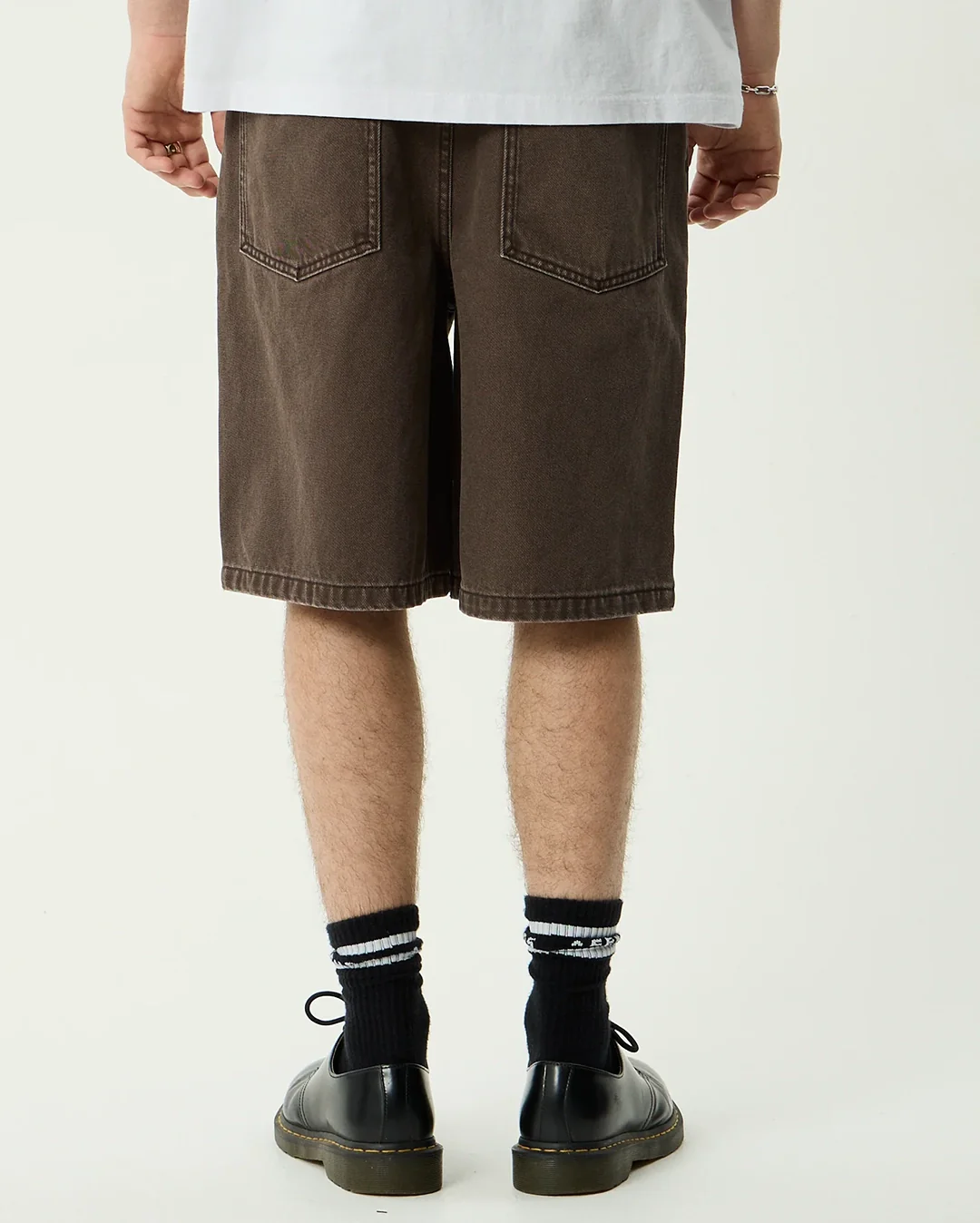Lil C Denim Baggy Fit Short 22 Inch - Washed Coffee - Image 6