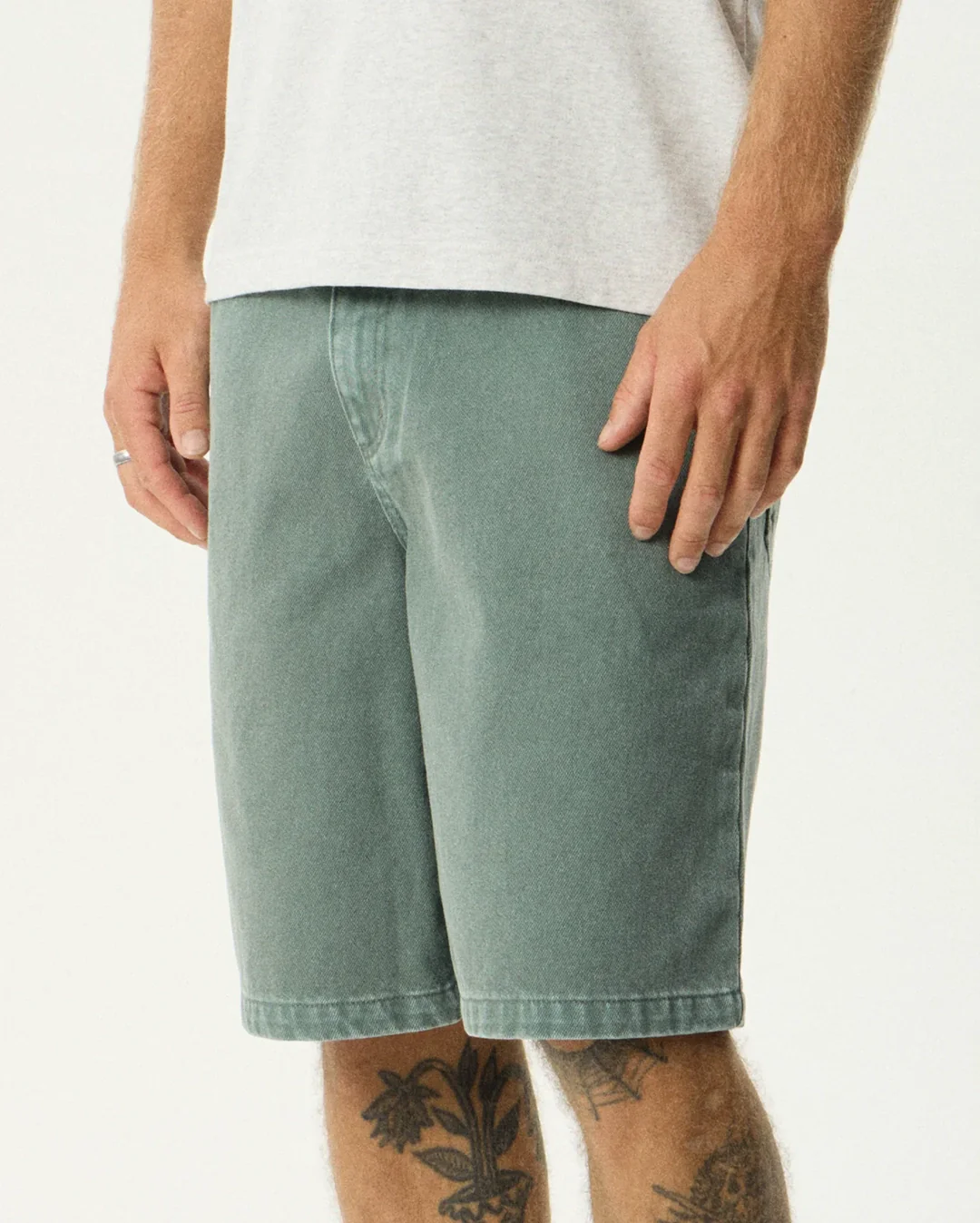 Lil C Denim Baggy Fit Short 22 Inch - Washed Sycamore - Image 2