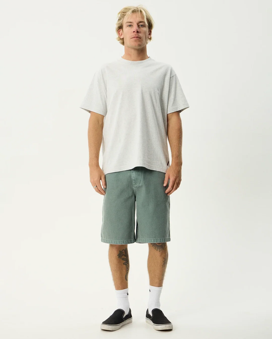 Lil C Denim Baggy Fit Short 22 Inch - Washed Sycamore - Image 3