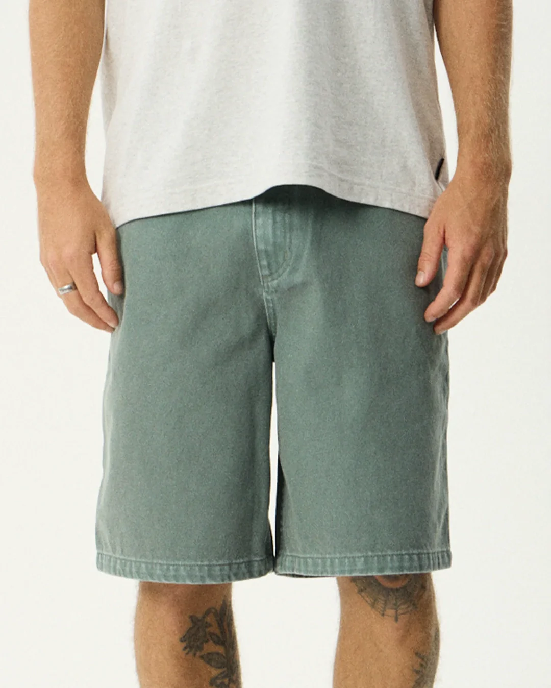 Lil C Denim Baggy Fit Short 22 Inch - Washed Sycamore - Image 7