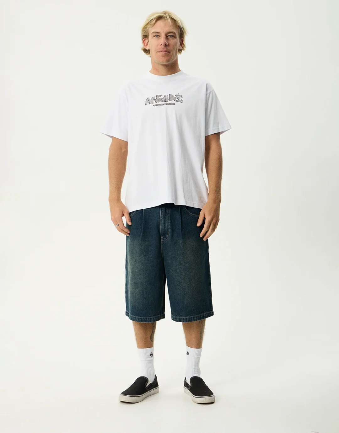 Liquid Metal Heavyweight Boxy T-Shirt - White - Image 2