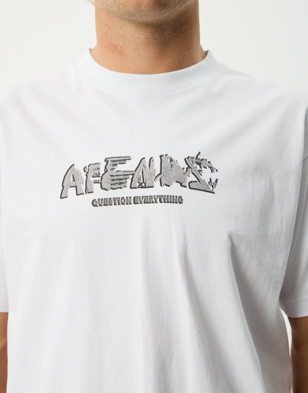 Liquid Metal Heavyweight Boxy T-Shirt - White - Image 6