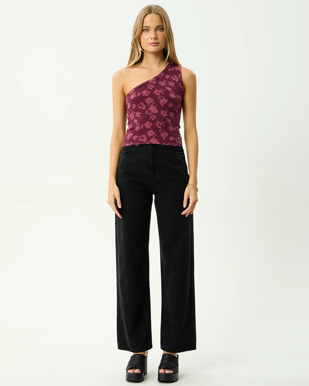 Marin - One Shoulder Top - Port - Image 3
