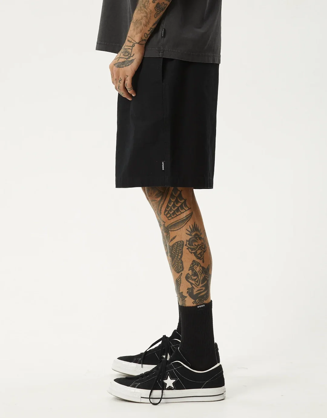 Ninety Eights Oversized 20" Shorts - Black - Image 4