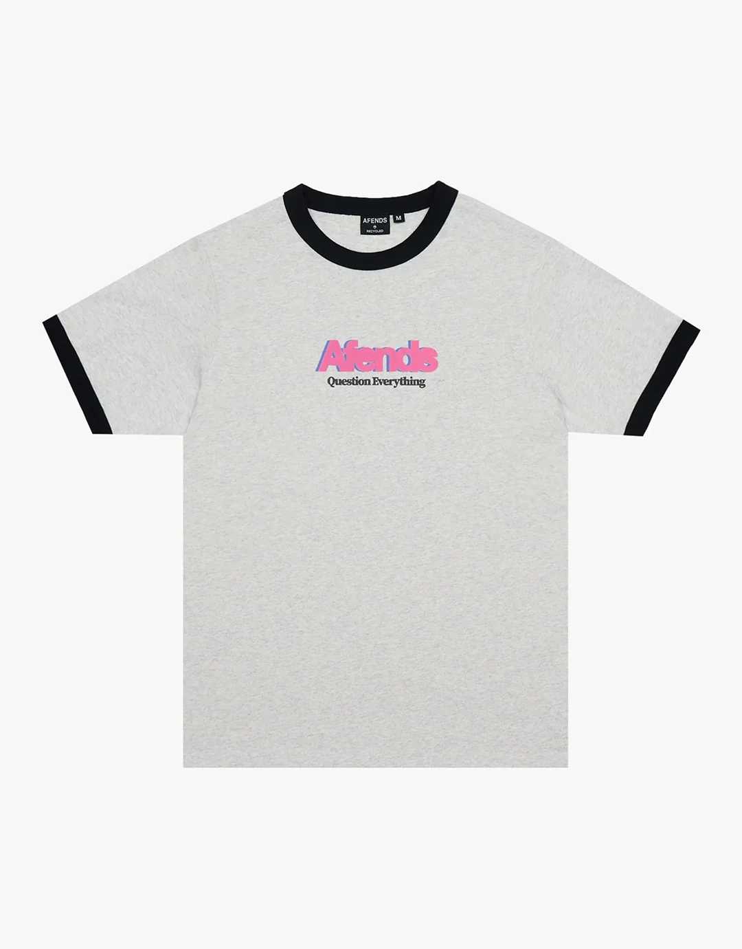 Perception Heavyweight Oversized Ringer T-Shirt - Grey Marle - Image 3