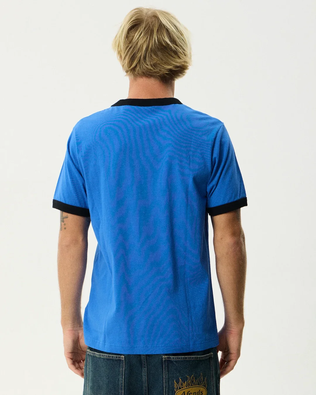 Rising Ringer T-Shirt - Marina - Image 4