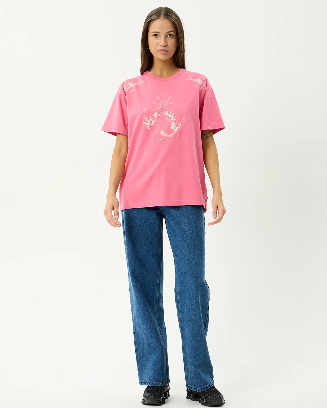 Sea Siren - Oversized T-Shirt - Washed Raspberry - Image 2