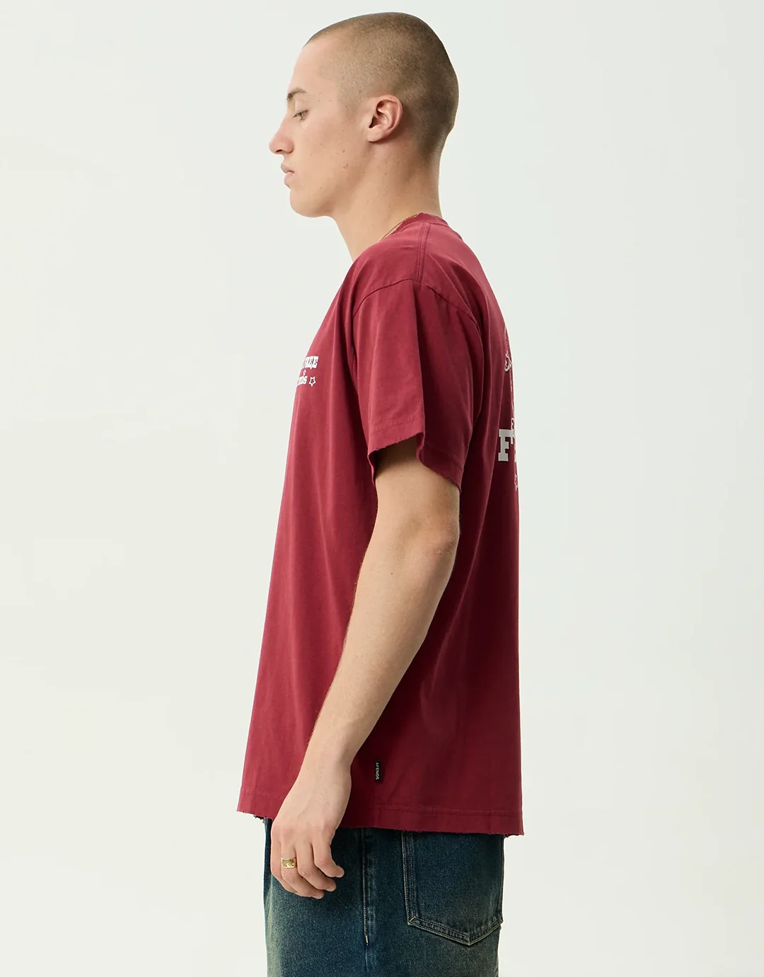 Sonoran Boxy T-Shirt - Washed Burgundy - Image 7