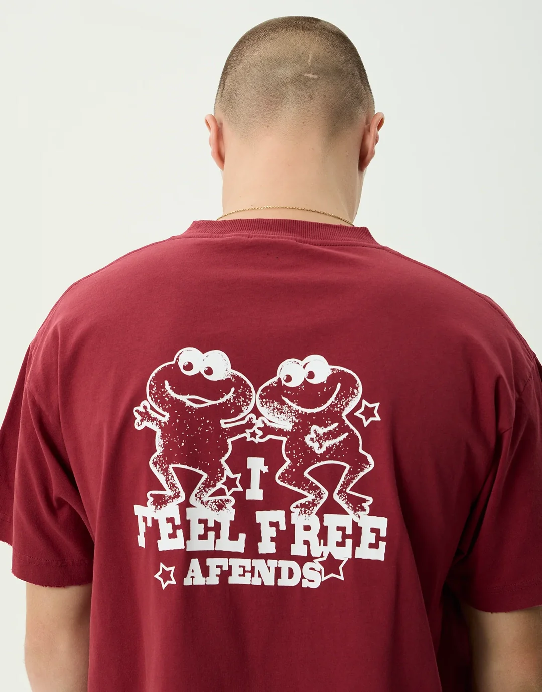 Sonoran Boxy T-Shirt - Washed Burgundy - Image 9