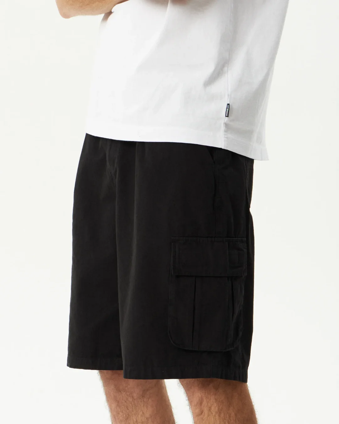 Summit 22" Pleated Cargo Short - Washed Black - Image 3