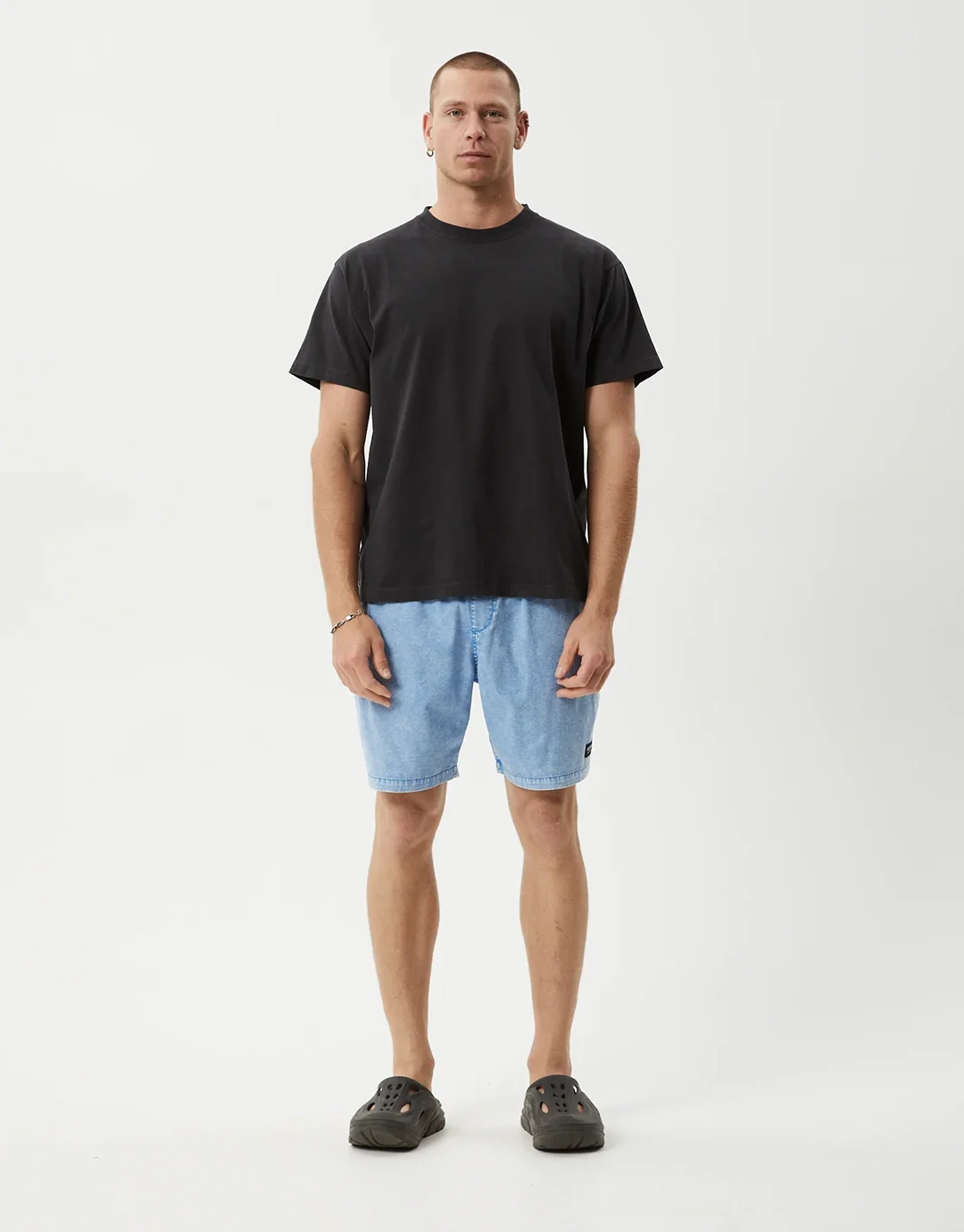 The Dopamine 18" Swim Shorts - Blue Acid Wash - Image 3