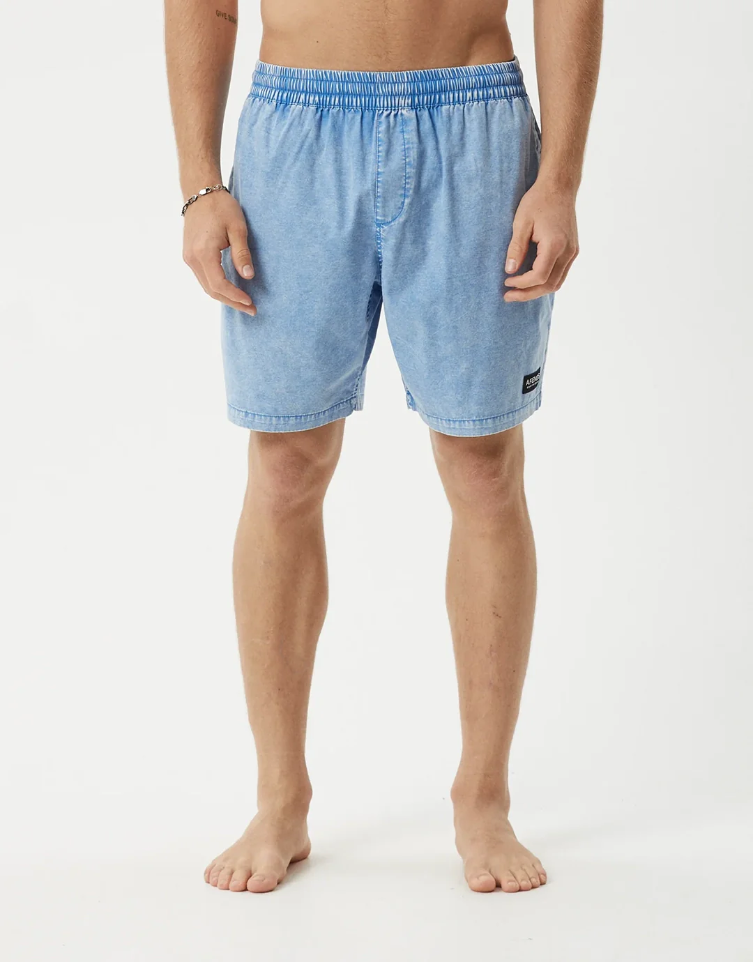 The Dopamine 18" Swim Shorts - Blue Acid Wash - Image 4