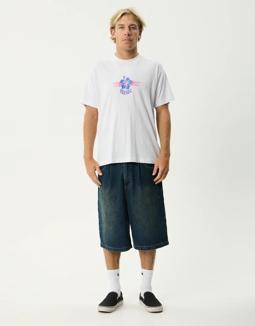 Wiped Out Boxy T-Shirt - White - Image 3