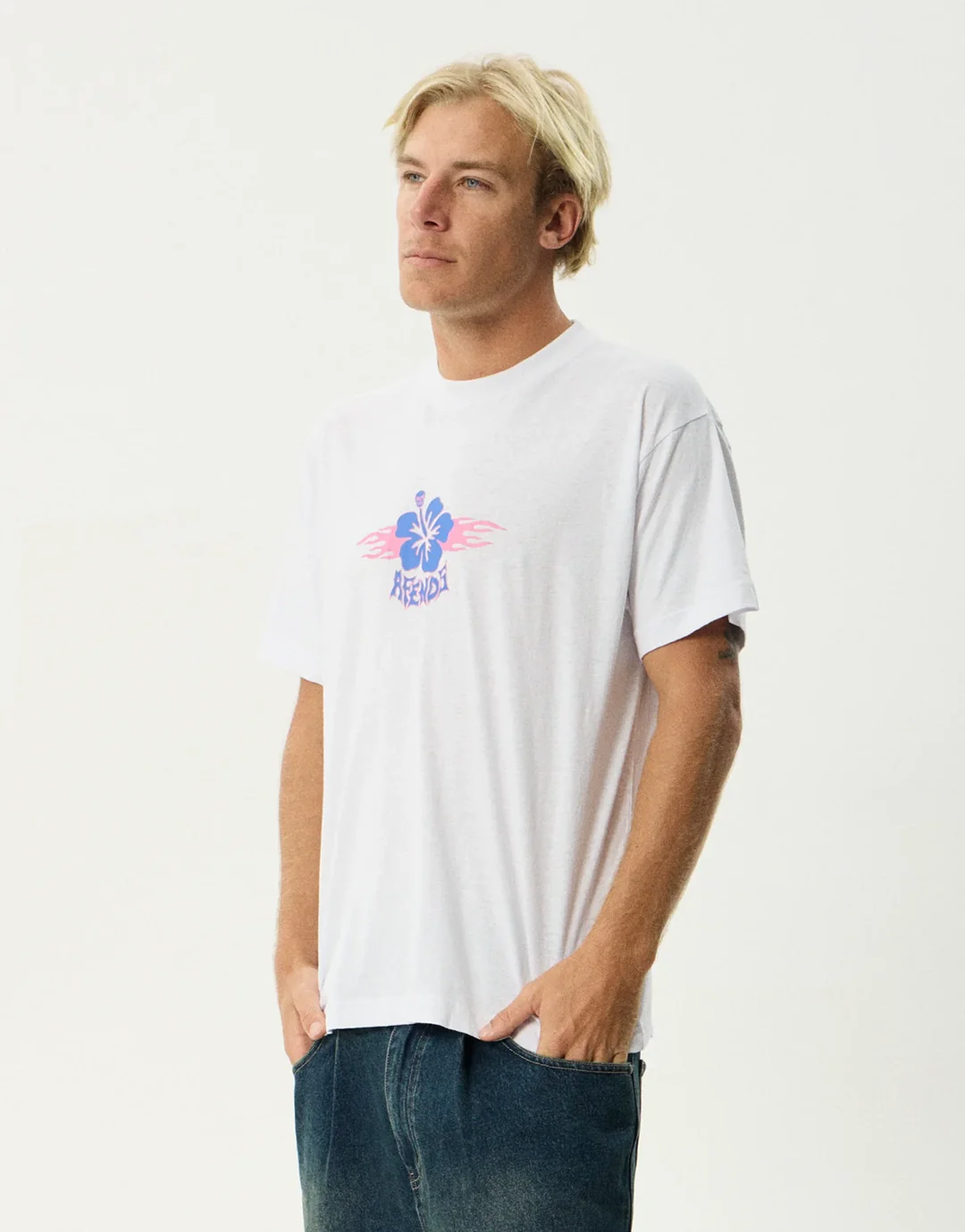 Wiped Out Boxy T-Shirt - White - Image 4
