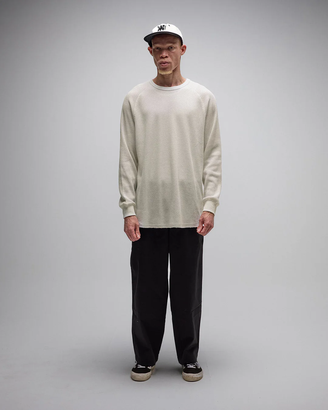 Ag Raglan Waffle - Bone - Image 2