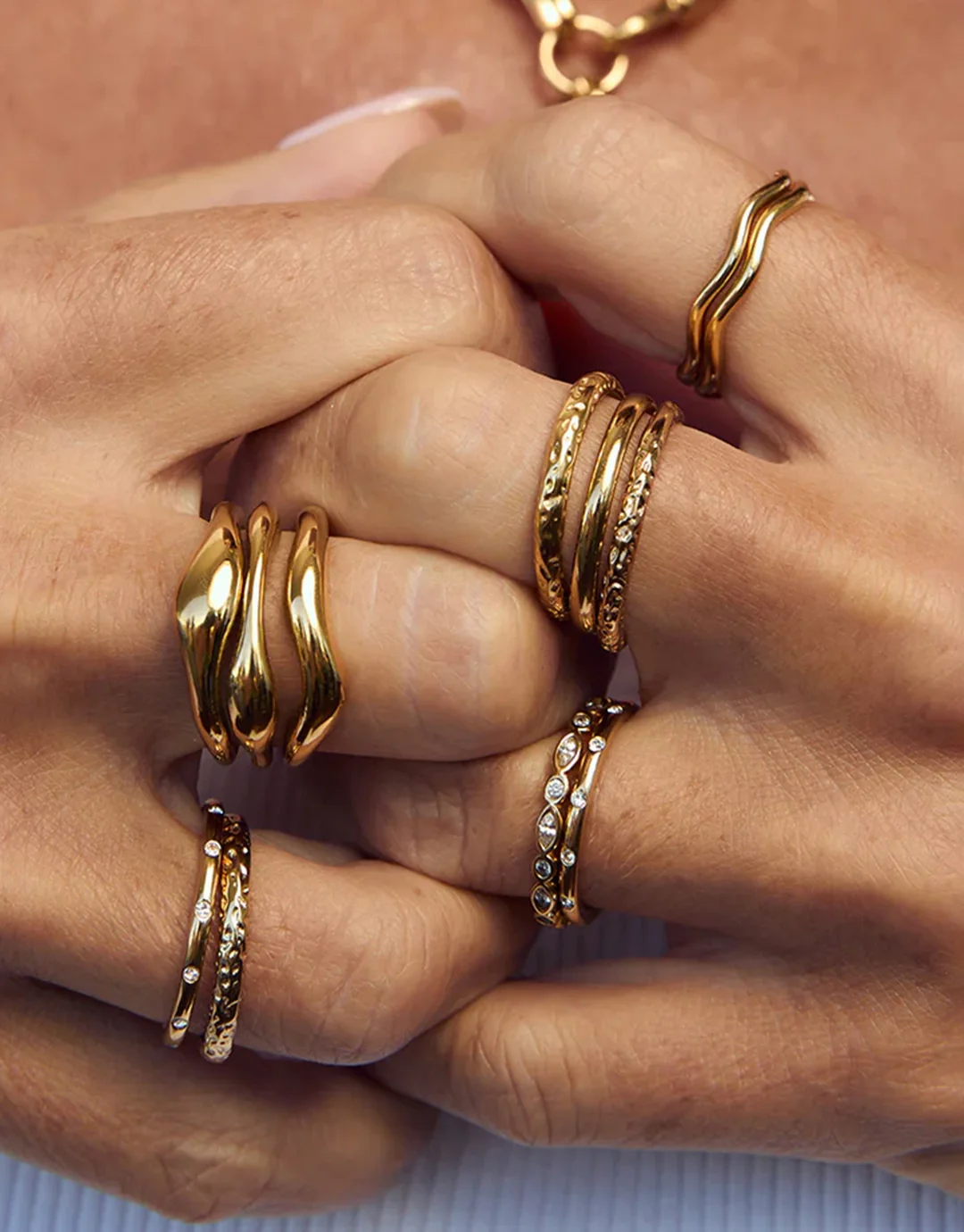 Isabel Gold Ring - Gold - Image 3