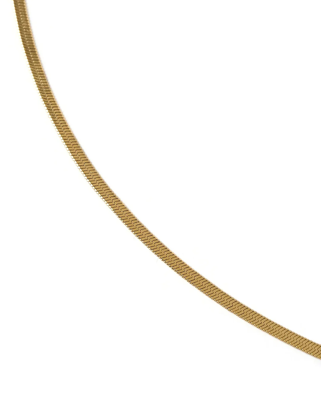 Shayla Gold Snake Chain Necklace - Gold - Image 4