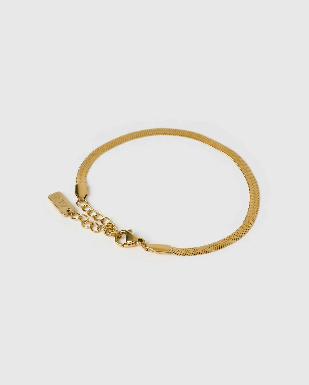 Sylvia Gold Snake Chain Bracelet - Gold - Image 6