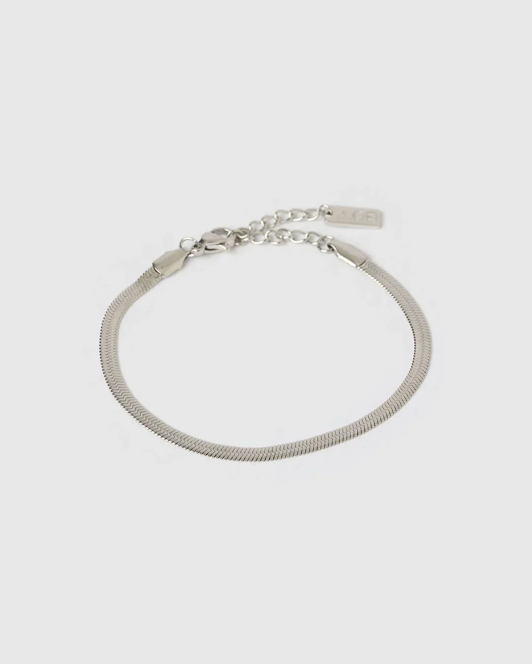 Sylvia Silver Snake Chain Bracelet - Silver - Image 3