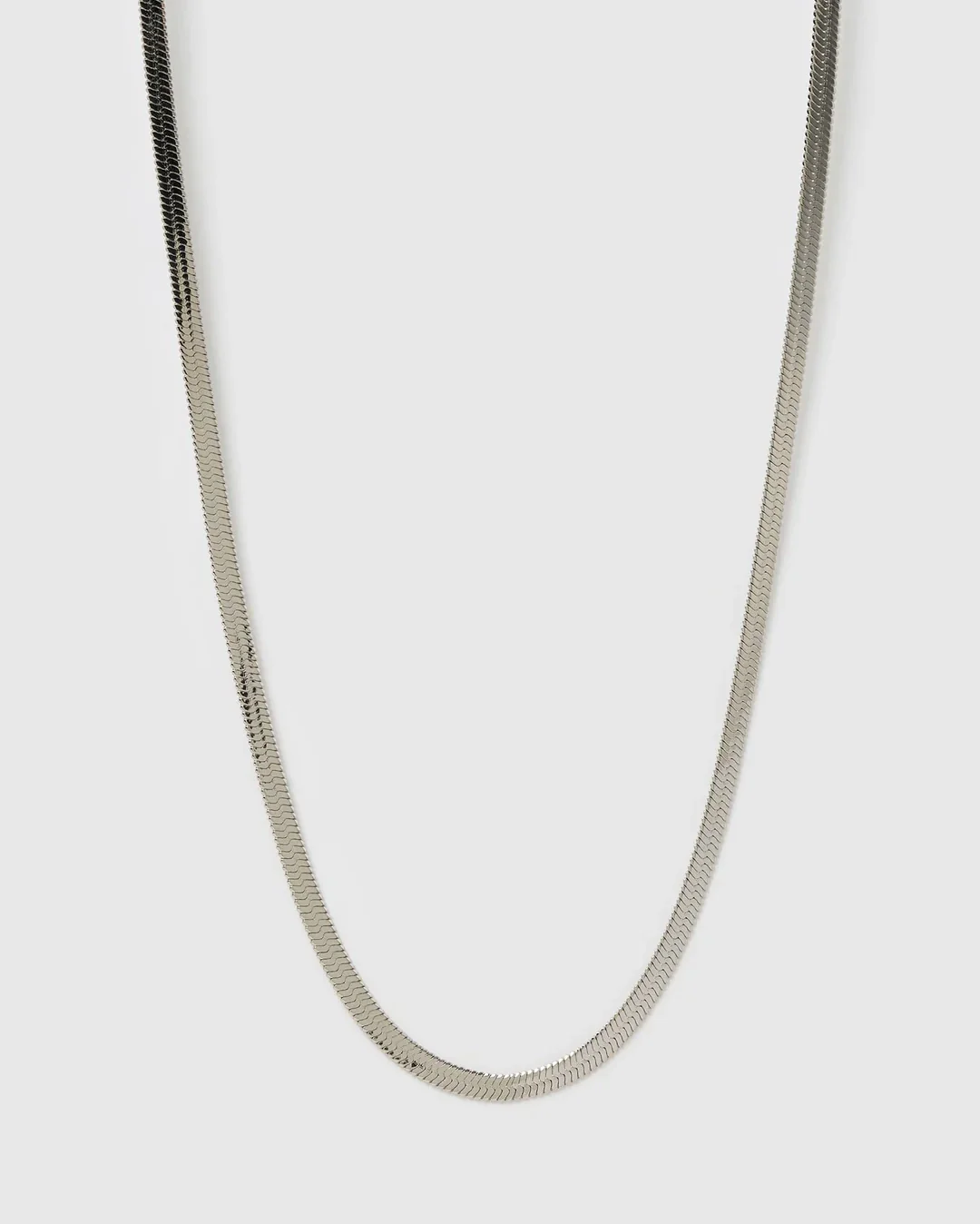 Sylvia Snake Chain Necklace - Silver - Image 6