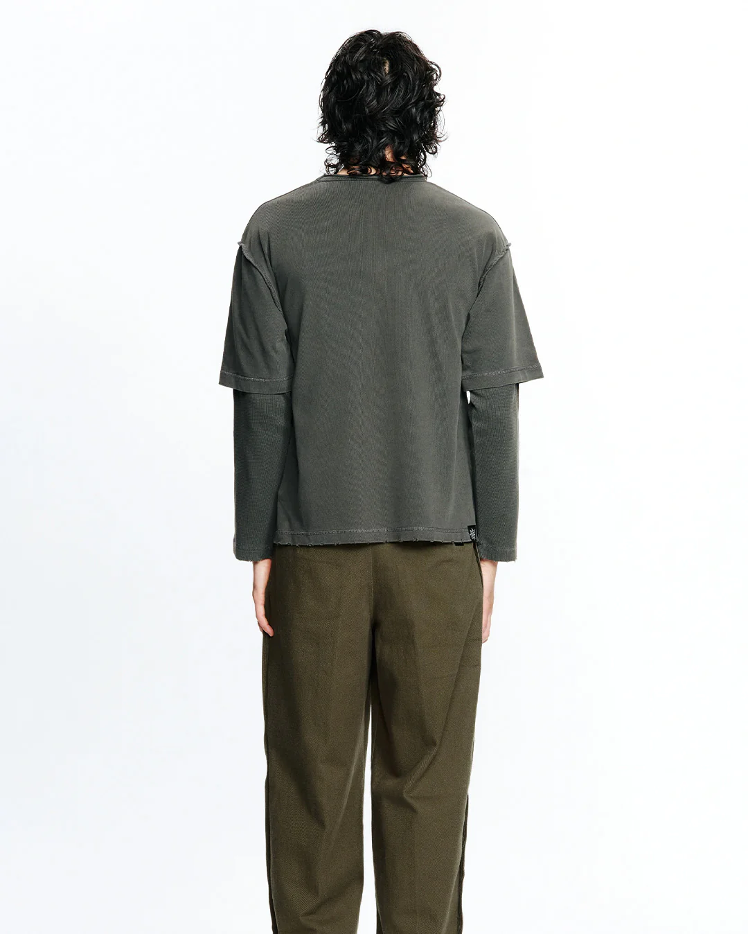Dream Layer Long Sleeve Tee - Charcoal - Image 5