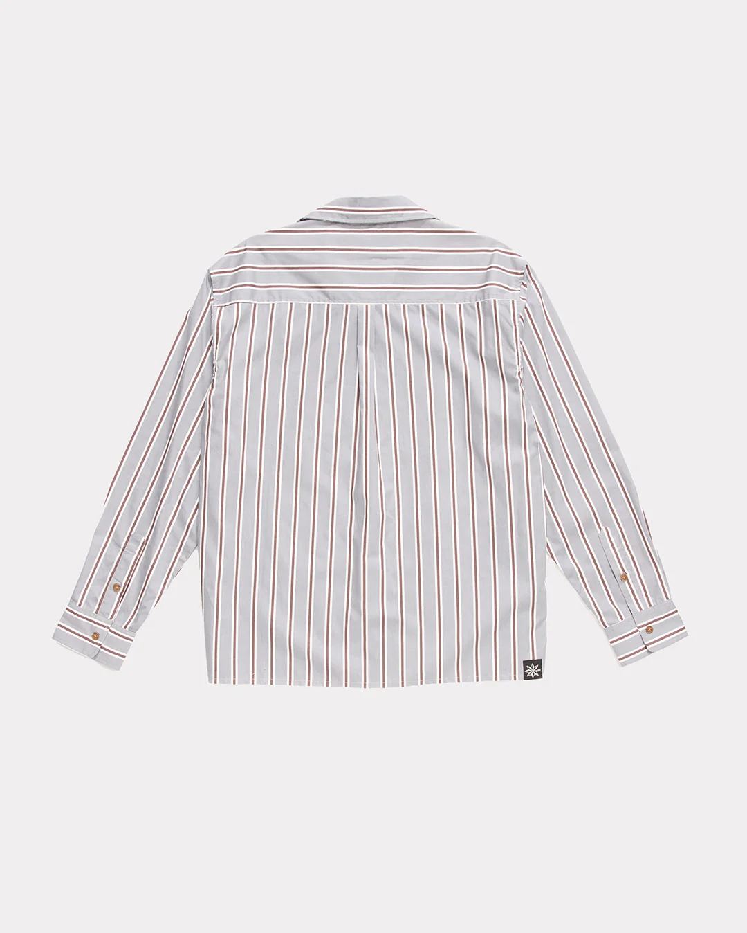 Hold Long Sleeve Shirt - Grey Stripe - Image 4