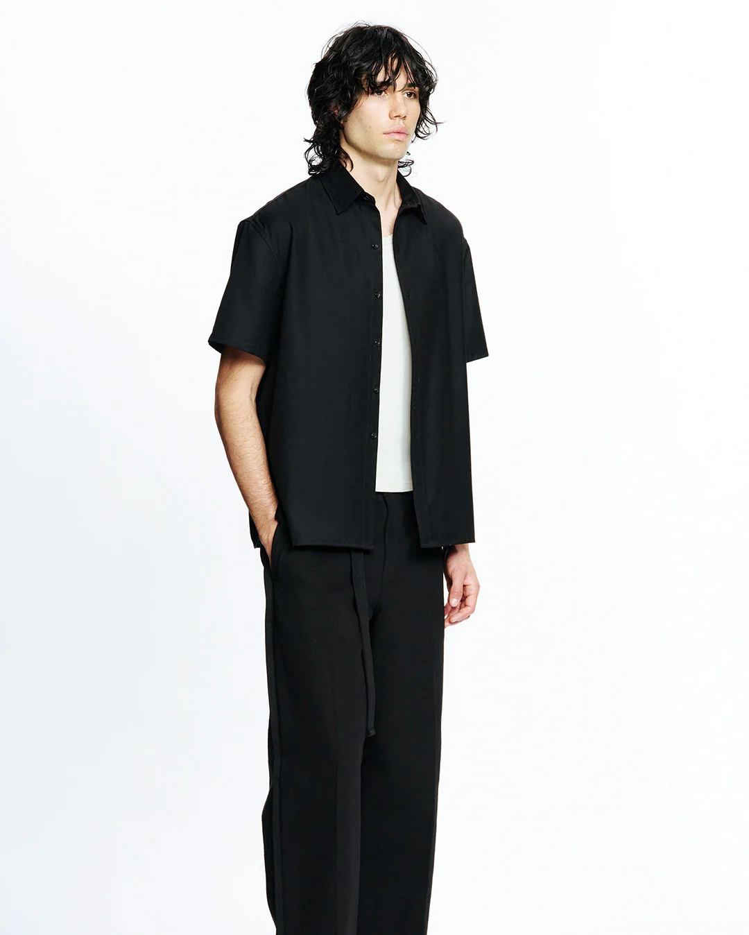 Hold Short Sleeve Shirt - Black - Image 3