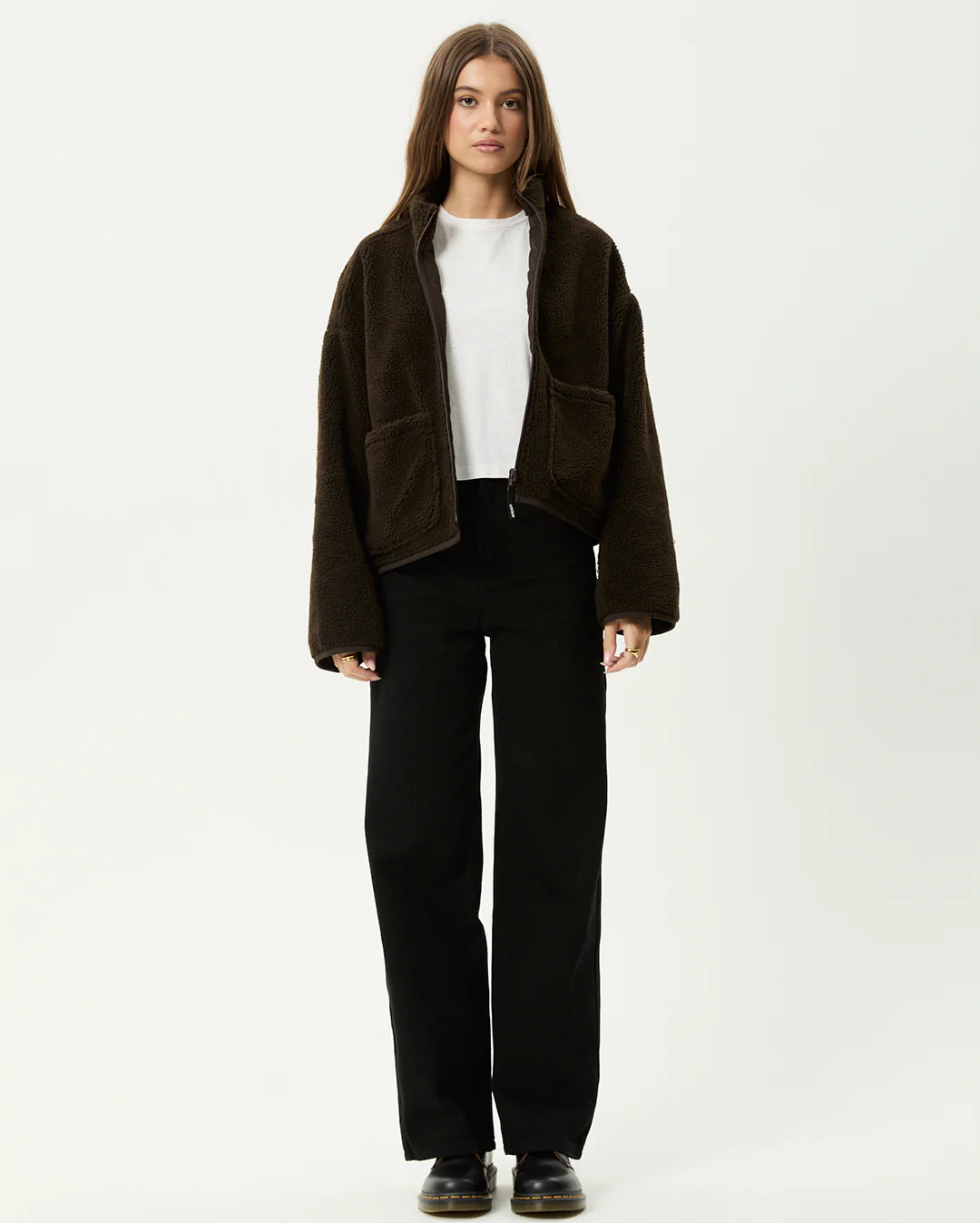 Berlin - Reversible  Polar Fleece Jacket - Coffee - Image 12