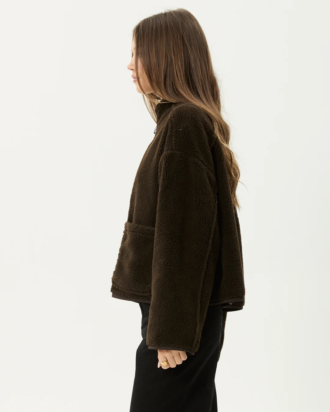 Berlin - Reversible  Polar Fleece Jacket - Coffee - Image 7