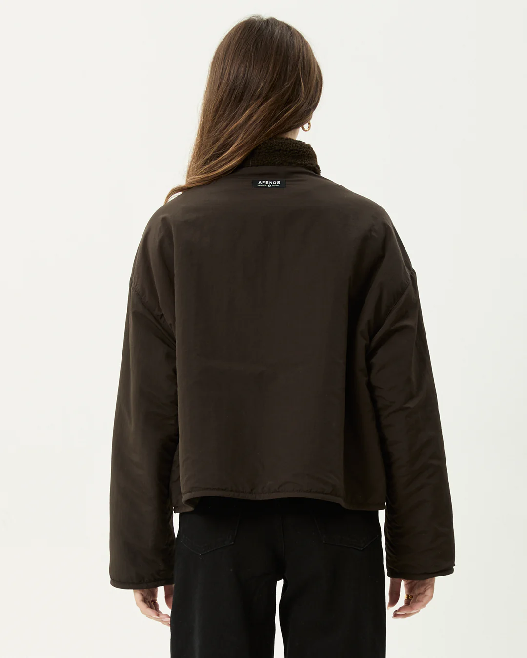 Berlin - Reversible  Polar Fleece Jacket - Coffee - Image 8