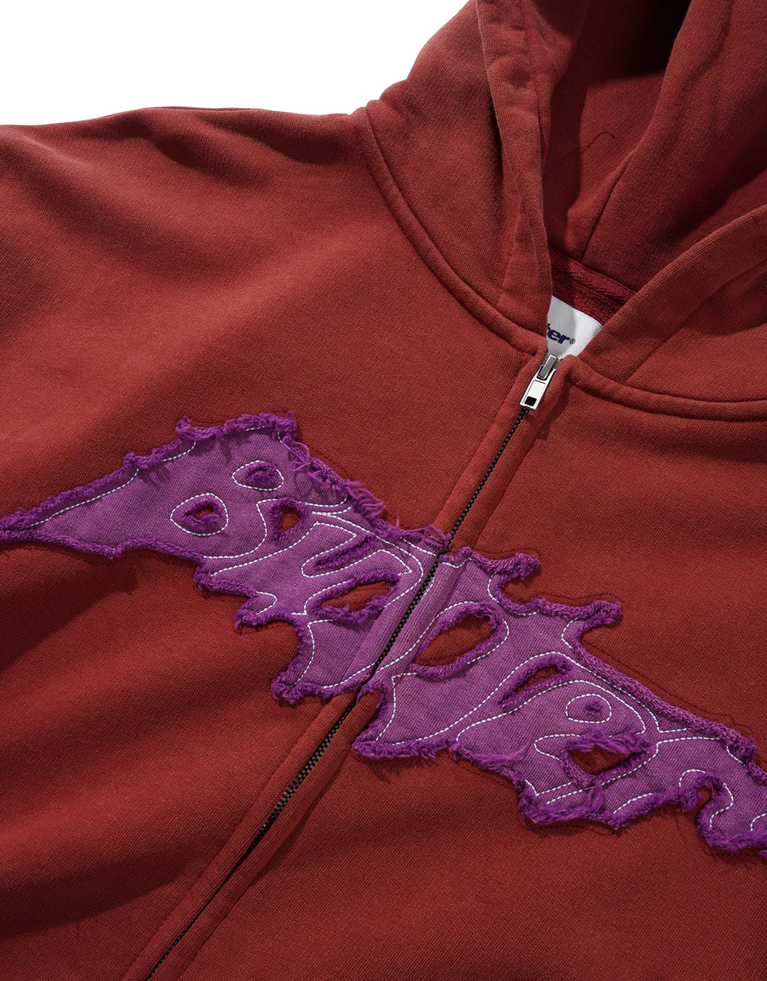 Amplify Zip-Through Hoodie - Washed Russet - Image 2
