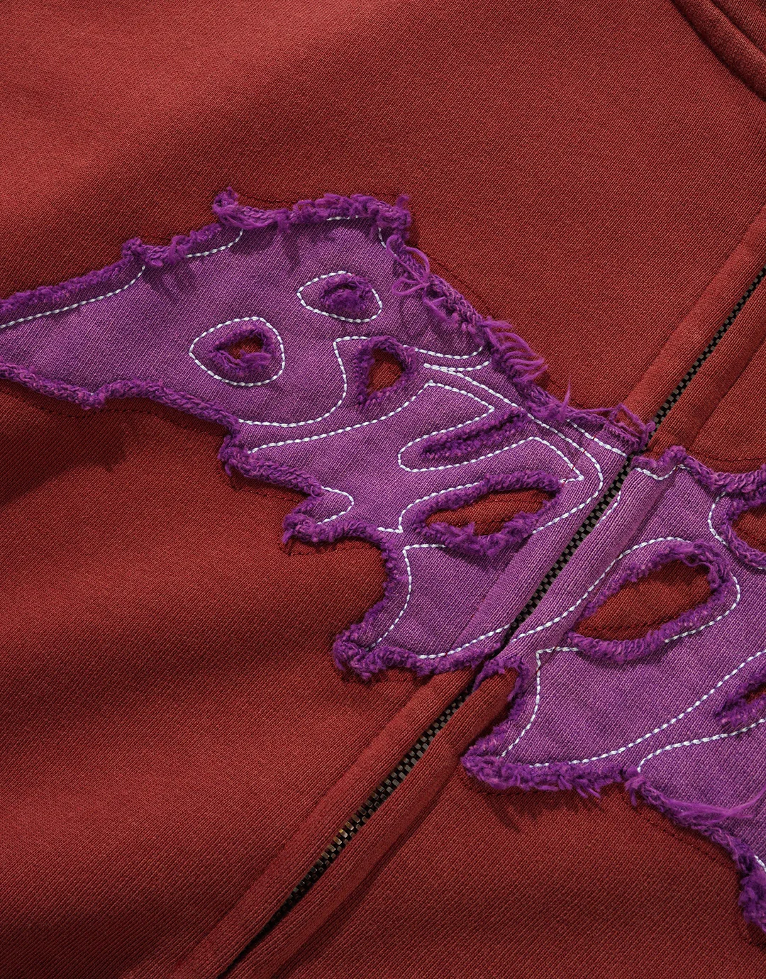 Amplify Zip-Through Hoodie - Washed Russet - Image 3